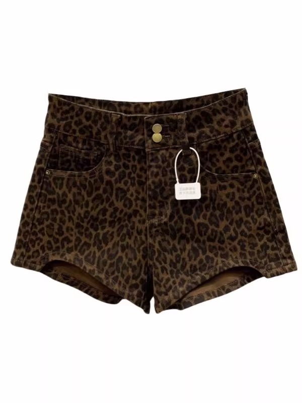 Denim lühikesed püksid - kõrge vöökoht, 3/4 pikkus, tihke lõige, sirge stiil