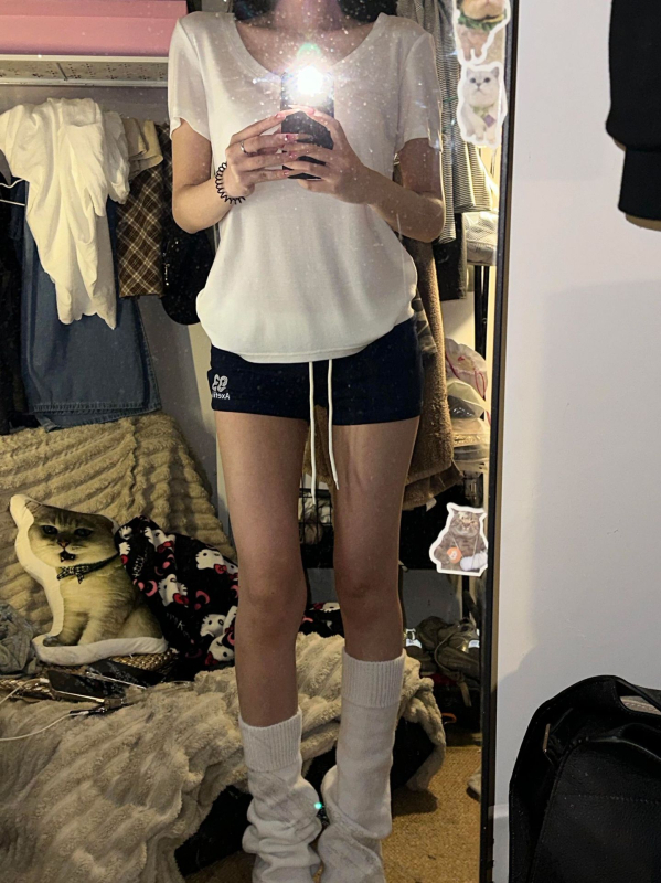 Дамски спортни къси панталони с нисък талия, три четвърти дължина, тънка материя, 95%+ съдържание, микроеластичност с колажен дизайн