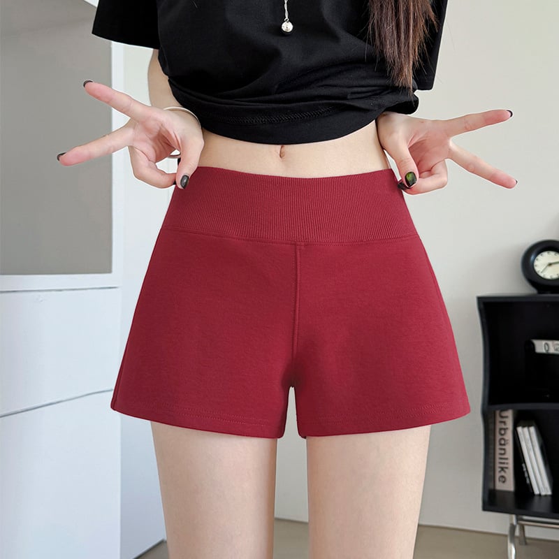 Moteriškos laisvalaikio kelnės su žemu juosmeniu ir plačia siluete, Capri ilgis, poliesterio/medvilnės mišinys, lengvas tempimas