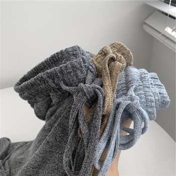 Megzti platūs šortai moterims, aukštas liemuo, plonas medvilnės audinys, 2025 m. vasara