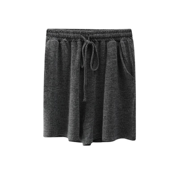 Megzti platūs šortai moterims, aukštas liemuo, plonas medvilnės audinys, 2025 m. vasara