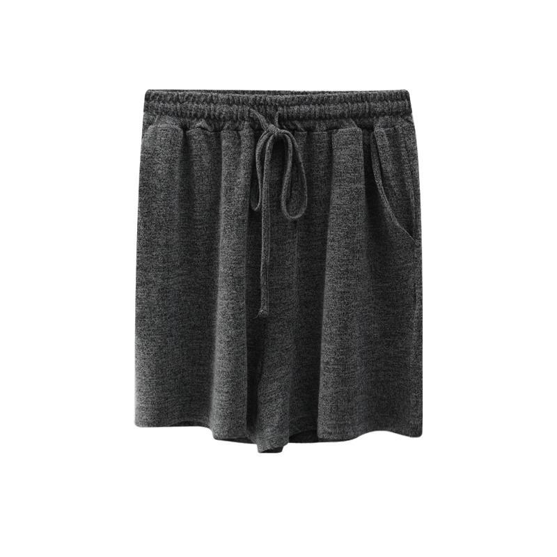 Megzti platūs šortai moterims, aukštas liemuo, plonas medvilnės audinys, 2025 m. vasara