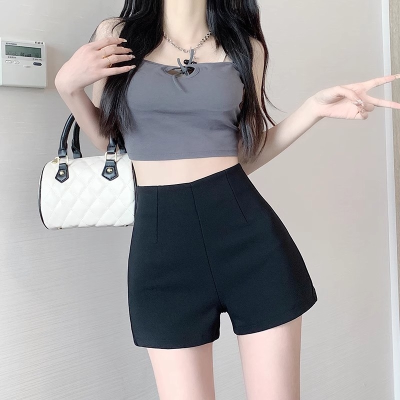 Панталони с дължина три четвърти, висока талия, смес от реон и полиестер (30-50% полиестер), леко еластични