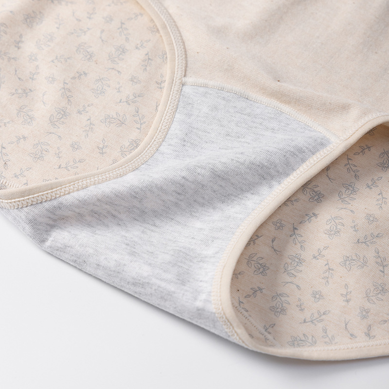 Γυναικείο βαμβακερό εσώρουχο, μεσαία μέση, 40-count Plain weave, επένδυση καβάλου από βαμβάκι, αναπνέον