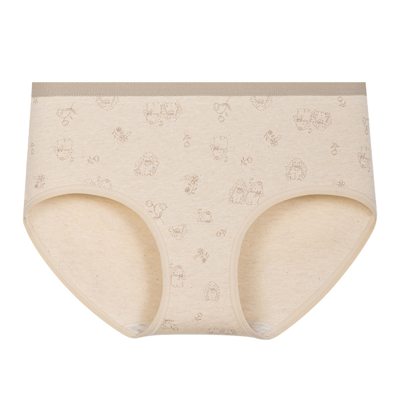 Γυναικείο βαμβακερό εσώρουχο, μεσαία μέση, 40-count Plain weave, επένδυση καβάλου από βαμβάκι, αναπνέον