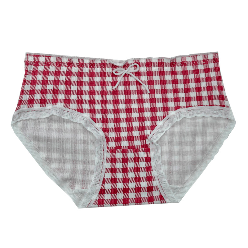 Γυναικείες βαμβακερές βρακάκια μεσαίας ζώνης, αναπνεύσιμες, με βαμβακερή επένδυση