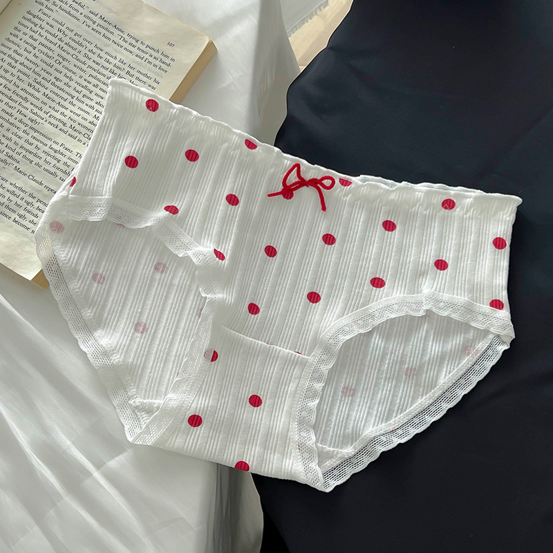 Moteriškos medvilninės kelnaitės su vidutinio aukščio juosmeniu, kvėpuojančios, su medvilnine įdaila