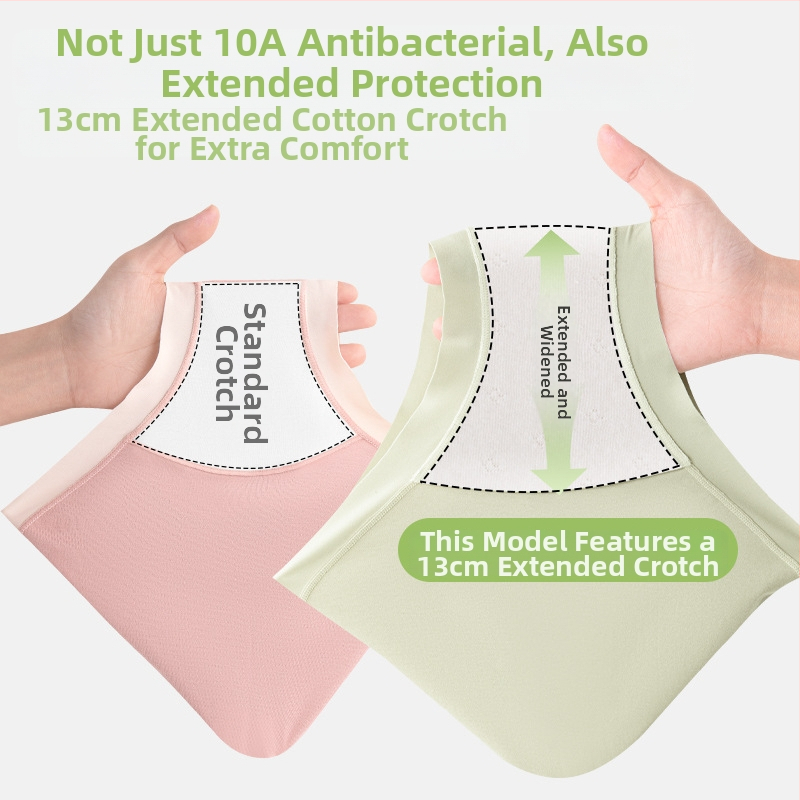 Γυναικεία εσώρουχα Lyocell, αντιβακτηριακά, χωρίς ραφές, μεσαία μέση, βαμβακερή επένδυση καβάλου