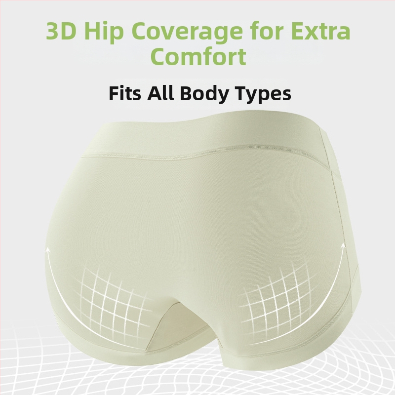 Γυναικεία εσώρουχα Lyocell, αντιβακτηριακά, χωρίς ραφές, μεσαία μέση, βαμβακερή επένδυση καβάλου