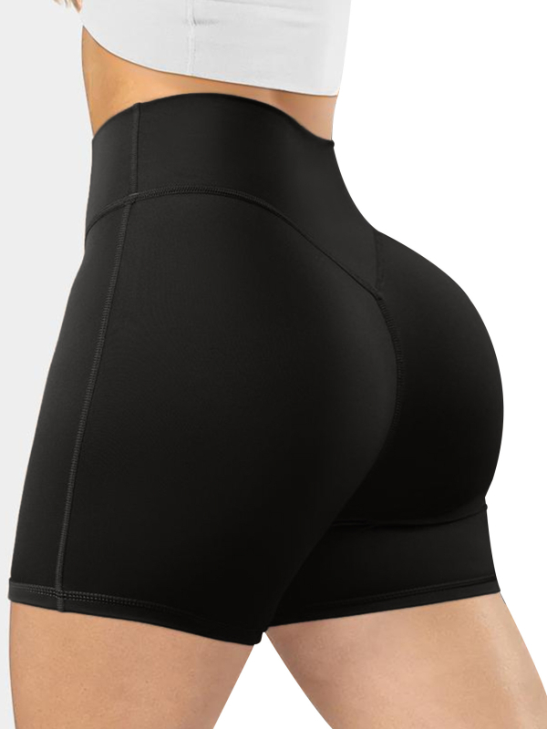 Jooga lühikesed - tuharate tõstmine, kõrge vöökoht, õmblusteta, 82% polüester, 18% elastaan, Talv 2025