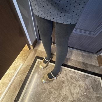 Colanți pentru femei din bumbac, 50-70% bumbac în compoziție, grosime medie, culoare solidă, cu picioare, funcție de modelare