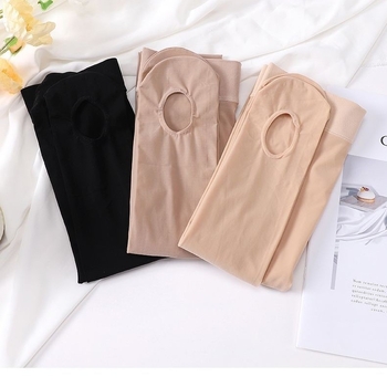 Nylon harisnya formázó hatással, fenékemelés, anti-snag, vékony fényes felület, egyszínű minta