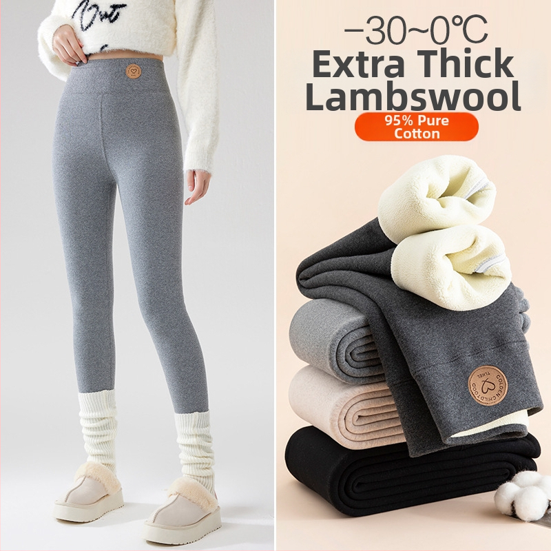 Medvilniniai leginsai su fliso įdaila, stora termo medžiaga, aukšta elastinė, išlaiko šilumą