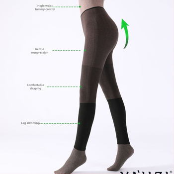 Aukštos liemenės medvilniniai viengubi leginsai su fliso pamušalu, vienos spalvos, su sėdmenų kilnojimo efektu, trinties atsparus, storas, japonų stilius