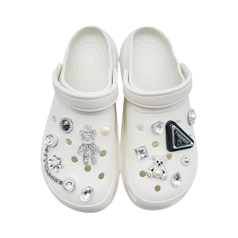 DIY jalatsite avade aksessuaarid, kolmemõõtmeline karikatuurjalatsite lill, mudel 23-42, sobib sussidele ja teistele jalatsitele, Hengge Mei bränd, sobiv suve-, kevade- ja sügiseses hooaegade jaoks