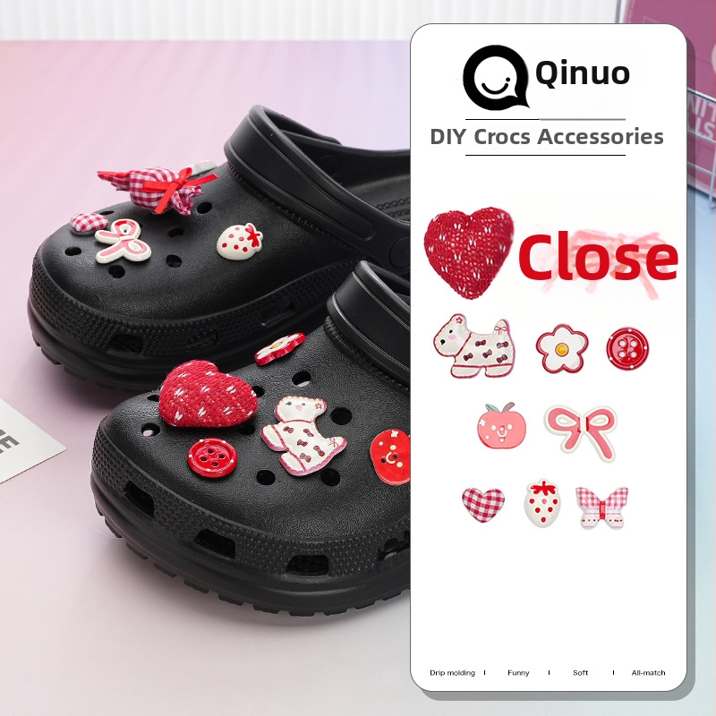 Susseseadmed sussidele, karvane südame ripats, eraldatav, cartoon lille motiiv (kõik aastaajad)