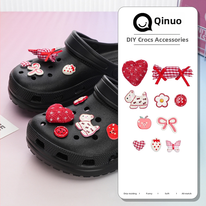 Susseseadmed sussidele, karvane südame ripats, eraldatav, cartoon lille motiiv (kõik aastaajad)