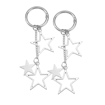 Комплект за украса на обувки: висулка с форма на звезда и синджирна верига, DIY за обувки; подходящ за спортни обувки, ботуши и ежедневни обувки