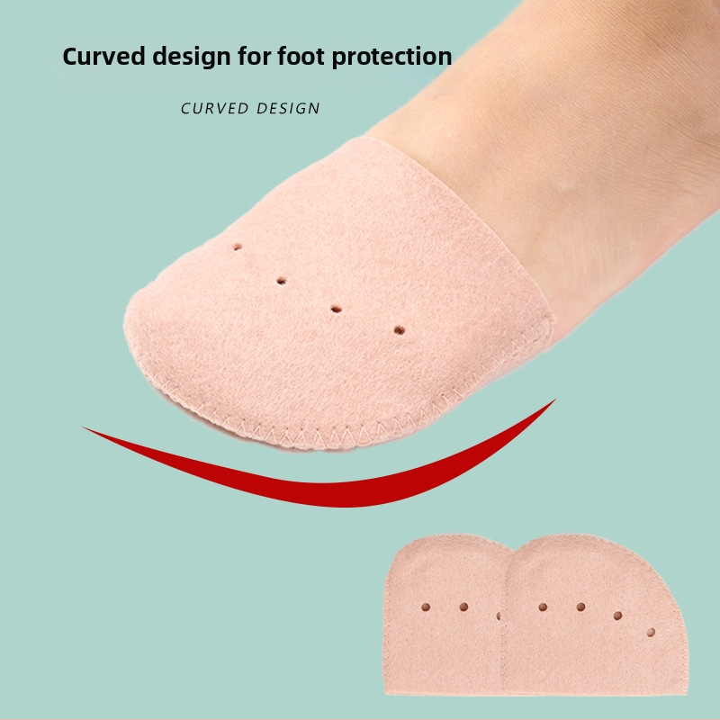 Filca pirksta aizsargi baleta kurpēm – mīksta priekšējā pēdas daļa; materiāls: filcs; modelis: filca pirksta vāciņi; stils: pointe virsmas; piemēroti kurpēm: sneakers, ikdienas kurpes, siltas kurpes