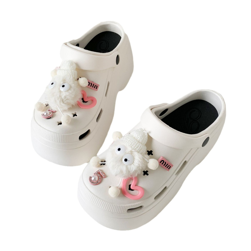 Jibbitz kolmemõõtmeline plüüš jalatsiklips – dekoratsioon sandaalidele, sussidele ja teistele jalanõudele – DIY Hole Shoes tarvikud Hengge Meiilt, sobib kõigile aastaaegadele