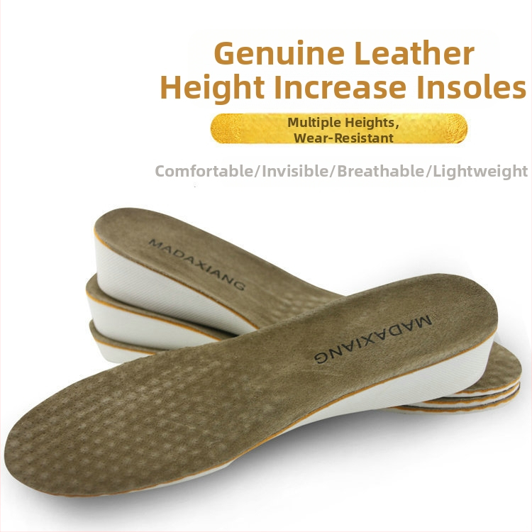 Kožená vyvýšujúca stielka – plná stielka, unisex, výška zdvihu 1.5–3.5 cm, model M-111