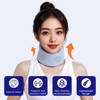 Kaklo dirželis namų naudojimui su trakcija, kaklo slankstelių parama, kaklo apsauga (Prekės ženklas: Zhuo chen, Modelis: neck brace)