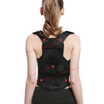 Suaugusiųjų laikysenos korektorius diržas - medicinis nugaros palaikymas, atvirų pečių dizainas, CNAS sertifikuotas, modelis C8-1, Samepeak (Samepeak, C8-1, CNAS sertifikuotas, Nugaros palaikymas)