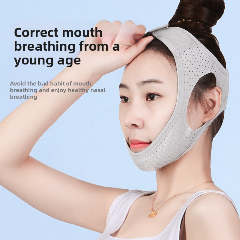 Priemonė prieš knarkimą su trikampiu dirželiu, panardinama medžiaga, savarankiškas šildymas, galvai, sveikatingumo masažas