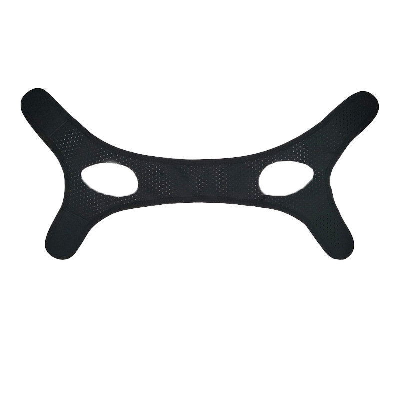 Priemonė prieš knarkimą su trikampiu dirželiu, panardinama medžiaga, savarankiškas šildymas, galvai, sveikatingumo masažas