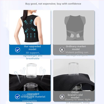 Unisex nugaros laikysenos korektorius diržas suaugusiems, modelis XM1.0923.015, sudėtiniai audiniai, nugaros atrama, 7 dienų garantija