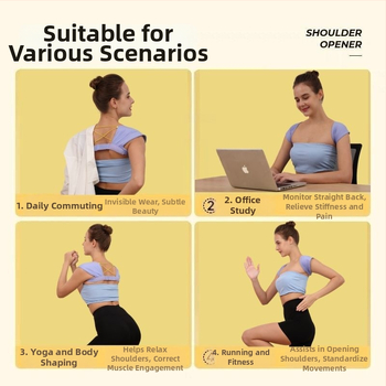 Shilly KJ Laikysenos koregavimo diržas su atvirais pečiais, elastinė ortopedinė nugaros atrama suaugusiems, modelis KJ, rinkai išleista 2024-05-22