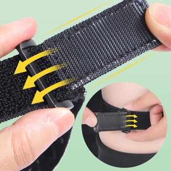 Kojinės virš kelių bateliai su priešslidžiojančiomis juostomis ir Velcro užsegimu, ilgo juostos stilius, raištelių ilgis 43 cm