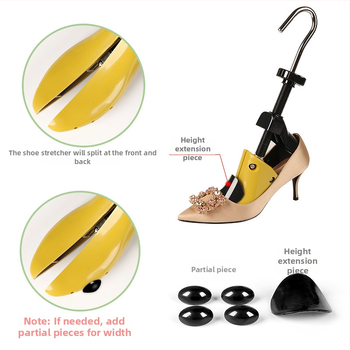 Plastikust kingade laiendaja, universaalne pikk tüüp, reguleeritav, sobib nahkkkingadele, meestele ja naistele