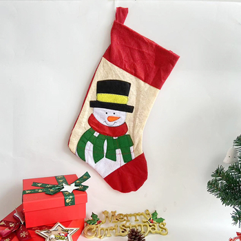 Șosetă de Crăciun pentru cadouri și pungă de bomboane, poliester, stil desen animat, Jiaqi craftsmanship