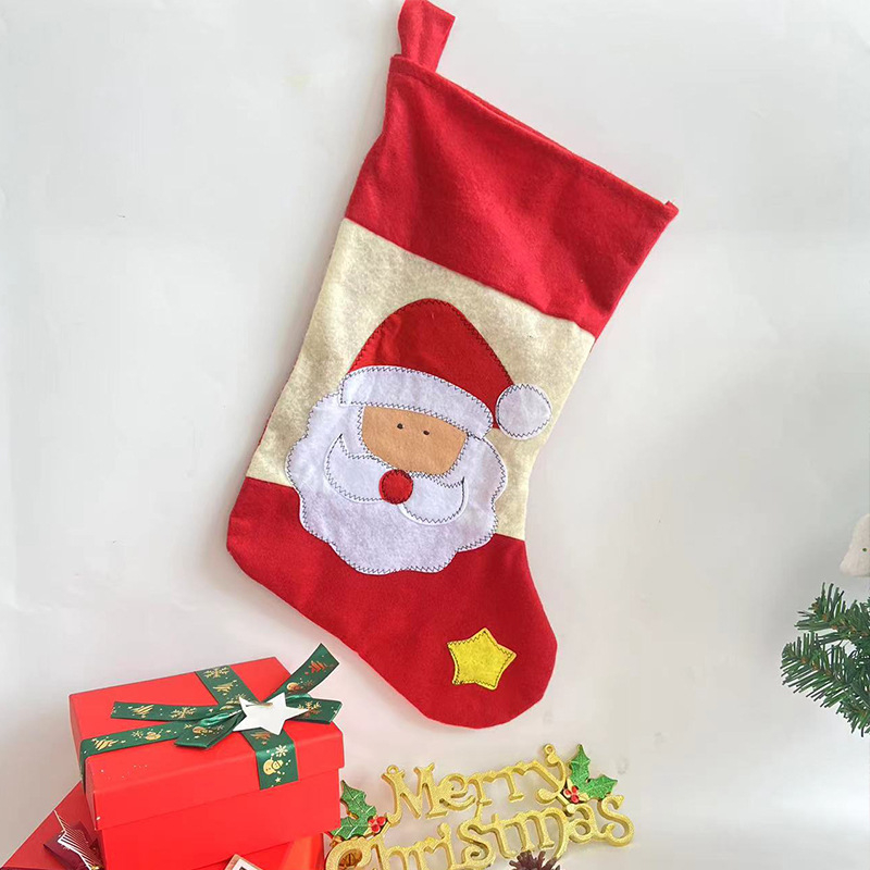 Șosetă de Crăciun pentru cadouri și pungă de bomboane, poliester, stil desen animat, Jiaqi craftsmanship