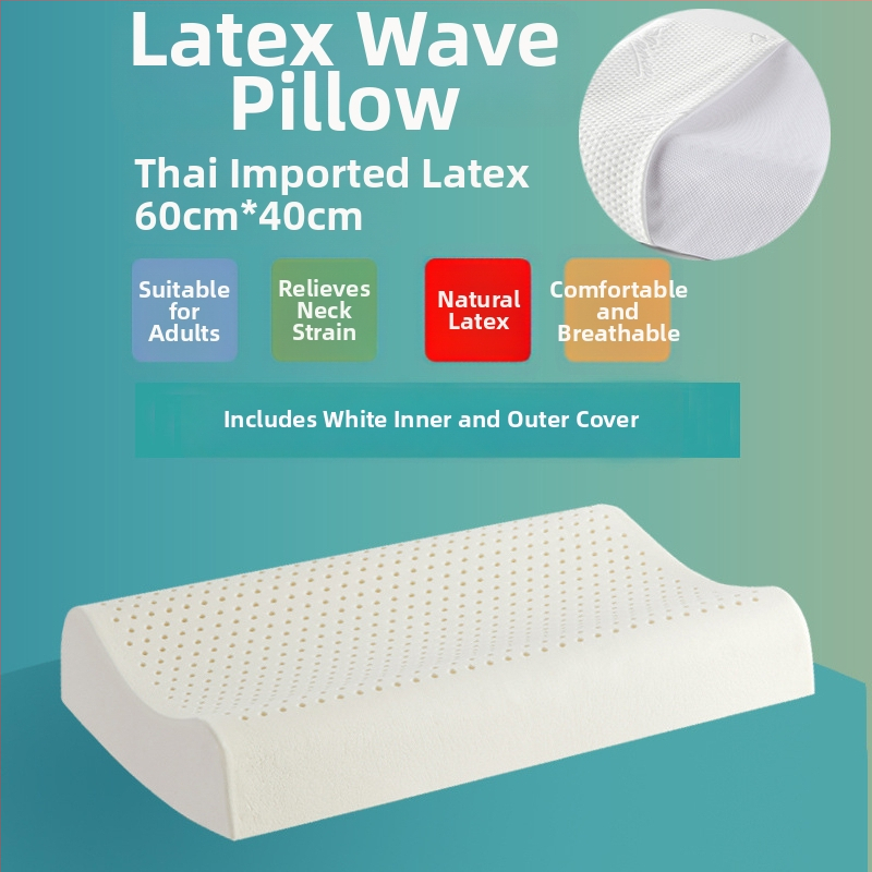 ROYAL NEO lateksinė kaklo pagalvė, stačiakampio formos, natūralus lateksas >90%, megztas audinys, svoris 1,0–1,5 kg, aukštis 10–15 cm, skirta suaugusiems