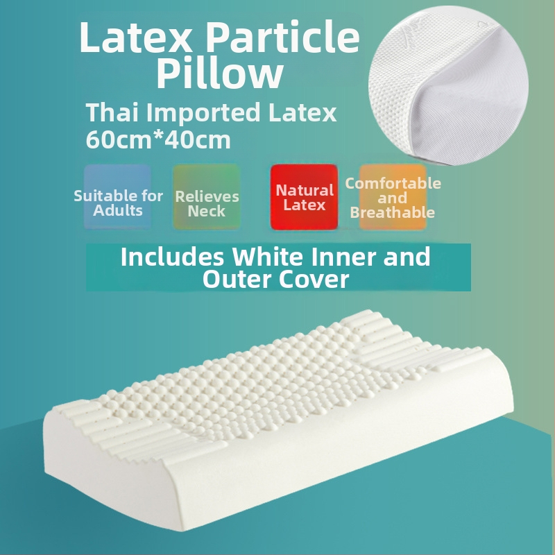 ROYAL NEO lateksinė kaklo pagalvė, stačiakampio formos, natūralus lateksas >90%, megztas audinys, svoris 1,0–1,5 kg, aukštis 10–15 cm, skirta suaugusiems