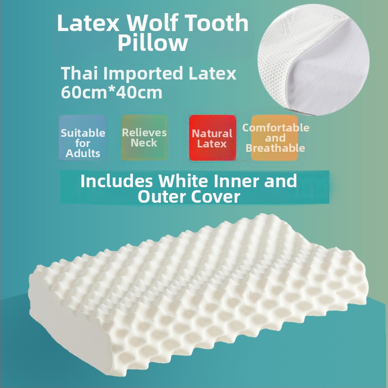 ROYAL NEO lateksinė kaklo pagalvė, stačiakampio formos, natūralus lateksas >90%, megztas audinys, svoris 1,0–1,5 kg, aukštis 10–15 cm, skirta suaugusiems