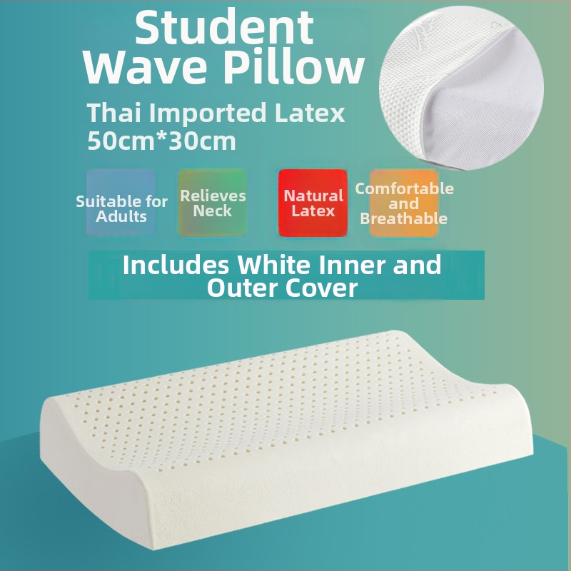 ROYAL NEO lateksinė kaklo pagalvė, stačiakampio formos, natūralus lateksas >90%, megztas audinys, svoris 1,0–1,5 kg, aukštis 10–15 cm, skirta suaugusiems