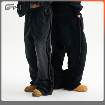 Pantaloni casual bărbați, stil retro, croială dreaptă, talie medie, închidere cu șiret