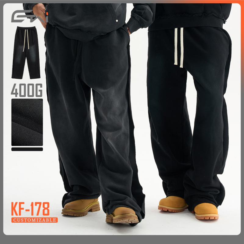 Pantaloni casual bărbați, stil retro, croială dreaptă, talie medie, închidere cu șiret