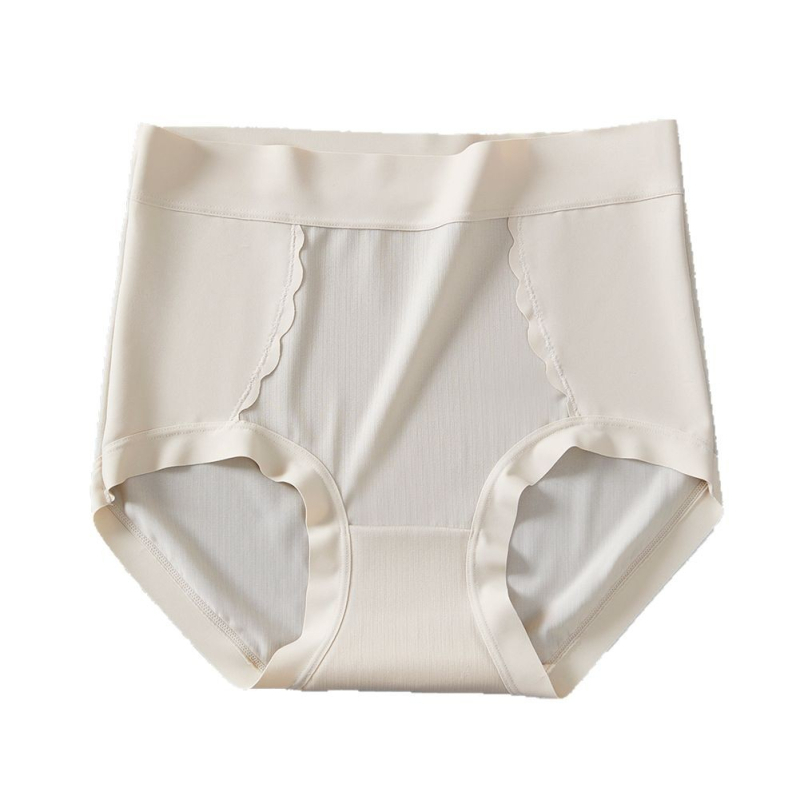 Γυναικείες εσώρουχα με ψηλή μέση από νάιλον, επένδυση καβάλου από μετάξι μουριάς, διαπνοή, αντιβακτηριακά