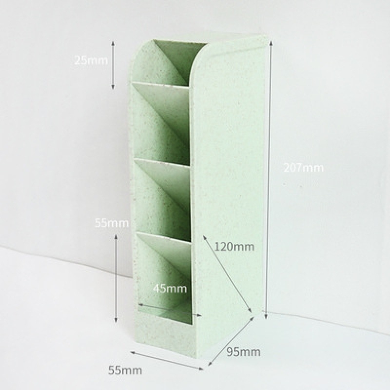 Tengxian BT-310 Plastikust ruudukujuline laua kirjutusvahendi hoidik nelja sektsiooniga kalddisainiga