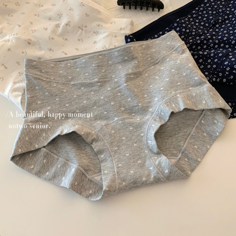 Moteriškos antibakterinės kvėpuojančios medvilninės kelnaitės su vidutiniu juosmens lygiu ir išplėstu tarpkojų zona