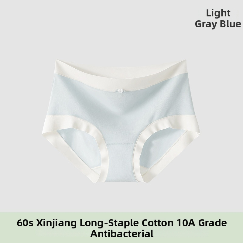 Moteriški medvilniniai apatininiai su vidutiniu juosmeniu, antibakteriniai ir kvėpuojantys; pagrindinis audinys 80–90% medvilnė; tarpinės įdėklas 100% medvilnė