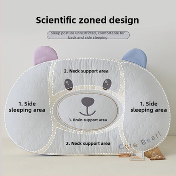 Stačiakampė kaklo palaikymo pagalvė, užpildas iš poliesterio pluošto su devynomis angomis, 100% medvilnės užvalkalas, minimalistinis stilius, skirta šono miegui