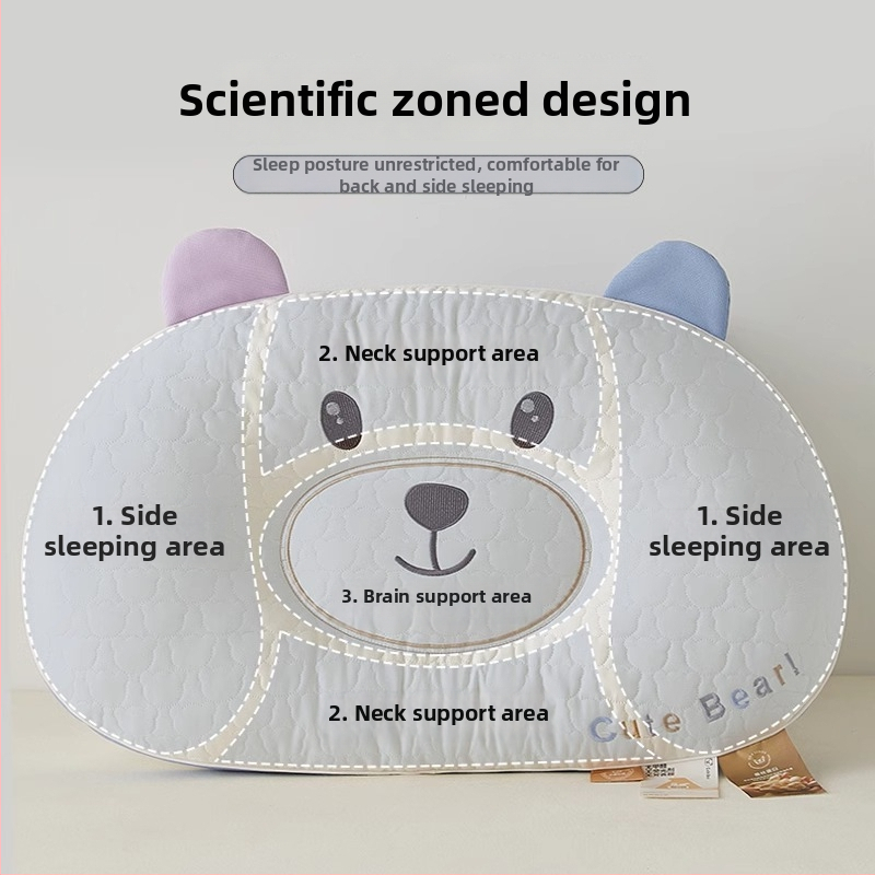 Stačiakampė kaklo palaikymo pagalvė, užpildas iš poliesterio pluošto su devynomis angomis, 100% medvilnės užvalkalas, minimalistinis stilius, skirta šono miegui