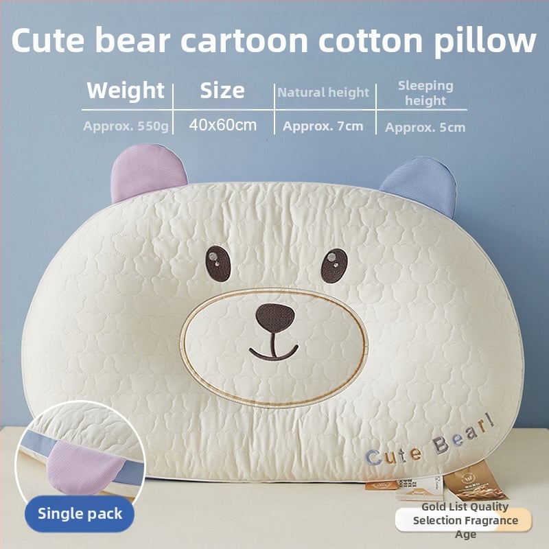 Stačiakampė kaklo palaikymo pagalvė, užpildas iš poliesterio pluošto su devynomis angomis, 100% medvilnės užvalkalas, minimalistinis stilius, skirta šono miegui