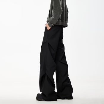 Pantaloni drepti, stil business ușor, poliester 95% – țesătură principală, toamnă 2024