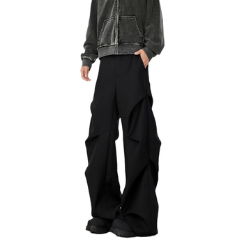 Pantaloni drepti, stil business ușor, poliester 95% – țesătură principală, toamnă 2024